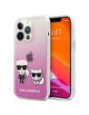 Case Karl Lagerfeld KLHCP13XCKTRP Apple iPhone 13 Pro Max Hardcase rosa/pink Karl & Choupette