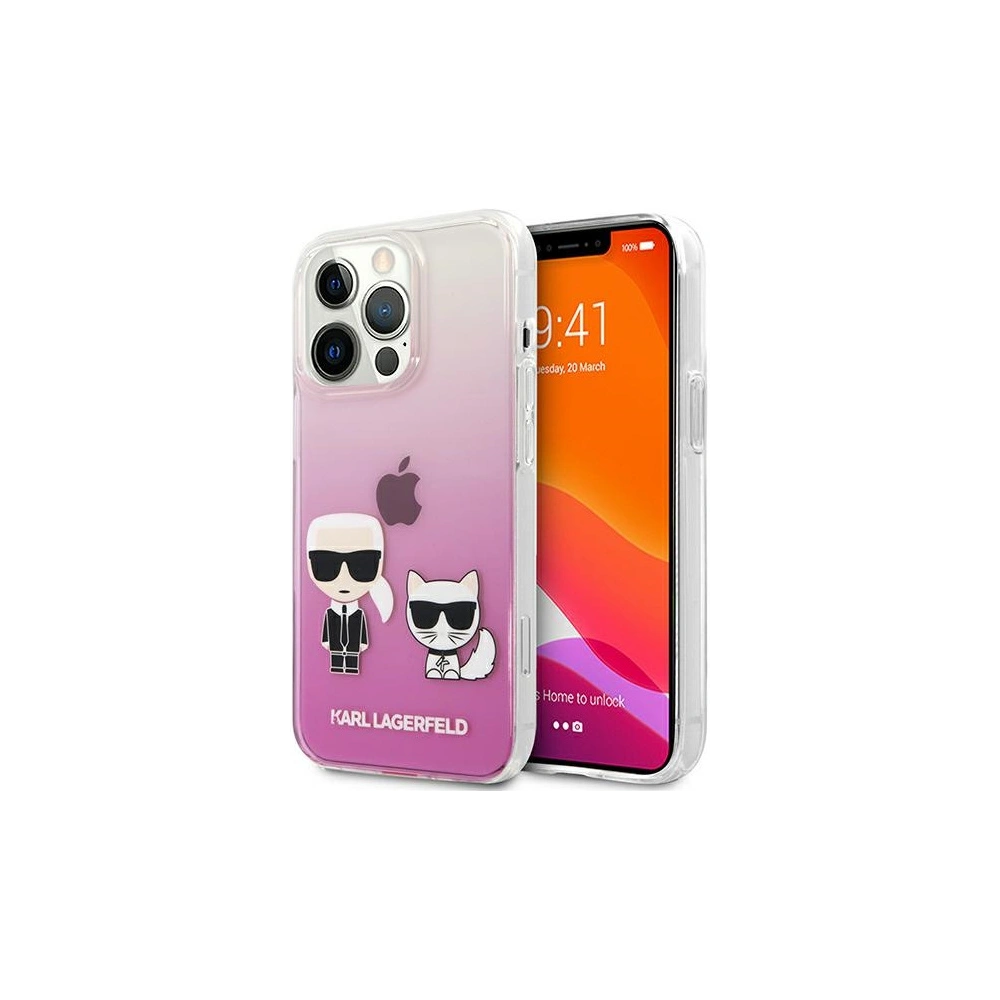 Etui Karl Lagerfeld KLHCP13XCKTRP Apple iPhone 13 Pro Max hardcase różowy/pink Karl & Choupette