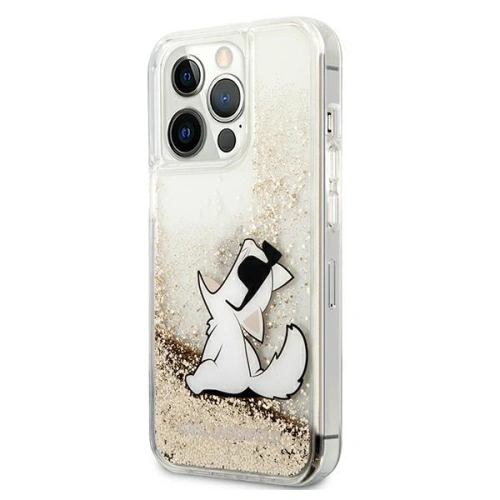 Kup Etui Karl Lagerfeld KLHCP13XGCFD Apple iPhone 13 Pro Max zlatý/gold hardcase Liquid Glitter Choupette Fun - KLD643GLD - {ean13} - Sklep Home Screen