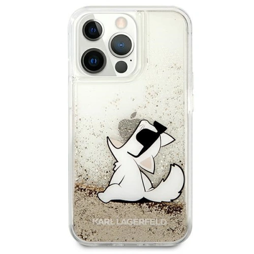 Kup Etui Karl Lagerfeld KLHCP13XGCFD Apple iPhone 13 Pro Max arany/hardcase Liquid Glitter Choupette Fun - KLD643GLD - {ean13} - Sklep Home Screen