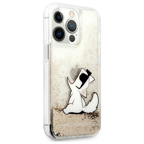 Kup Etui Karl Lagerfeld KLHCP13XGCFD Apple iPhone 13 Pro Max arany/hardcase Liquid Glitter Choupette Fun - KLD643GLD - {ean13} - Sklep Home Screen