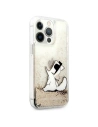 Kup Etui Karl Lagerfeld KLHCP13XGCFD Apple iPhone 13 Pro Max zlatý/gold hardcase Liquid Glitter Choupette Fun - KLD643GLD - {ean13} - Sklep Home Screen