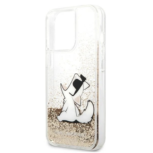 Kup Etui Karl Lagerfeld KLHCP13XGCFD Apple iPhone 13 Pro Max zlatý/gold hardcase Liquid Glitter Choupette Fun - KLD643GLD - {ean13} - Sklep Home Screen