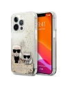 Etui Karl Lagerfeld KLHCP13XGKCD Apple iPhone 13 Pro Max auriu/gold hardcase Liquid Glitter Karl&Choupette