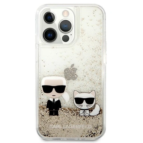 Kup Case Karl Lagerfeld KLHCP13XGKCD Apple iPhone 13 Pro Max gold/hartcase Liquid Glitter Karl&Choupette - KLD644GLD - {ean13} - Sklep Home Screen
