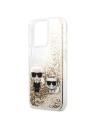 Kup Case Karl Lagerfeld KLHCP13XGKCD Apple iPhone 13 Pro Max gold/hartcase Liquid Glitter Karl&Choupette - KLD644GLD - {ean13} - Sklep Home Screen