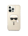 Buy Karl Lagerfeld KLHCP13XKHTUGLGO Apple iPhone 13 Pro Max gold hardcase Glitter Karl`s Head - KLD645GLD - {ean13} - Home Screen Store Europe
