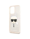 Buy Karl Lagerfeld KLHCP13XKHTUGLGO Apple iPhone 13 Pro Max gold hardcase Glitter Karl`s Head - KLD645GLD - {ean13} - Home Screen Store Europe