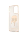 Buy Karl Lagerfeld KLHCP13XKHTUGLGO Apple iPhone 13 Pro Max gold hardcase Glitter Karl`s Head - KLD645GLD - {ean13} - Home Screen Store Europe