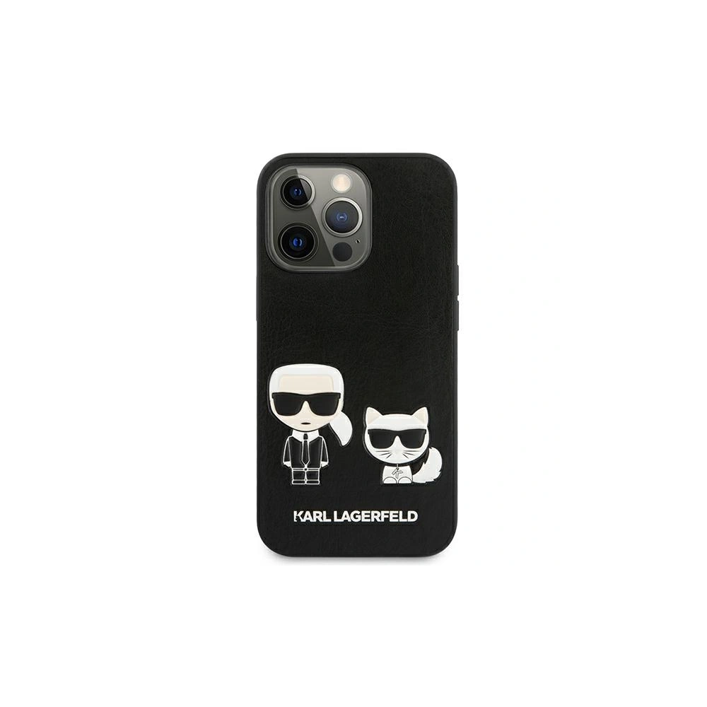 Etui Karl Lagerfeld KLHCP13XPCUSKCBK Apple iPhone 13 Pro Max czarny/black hardcase Ikonik Karl & Choupette