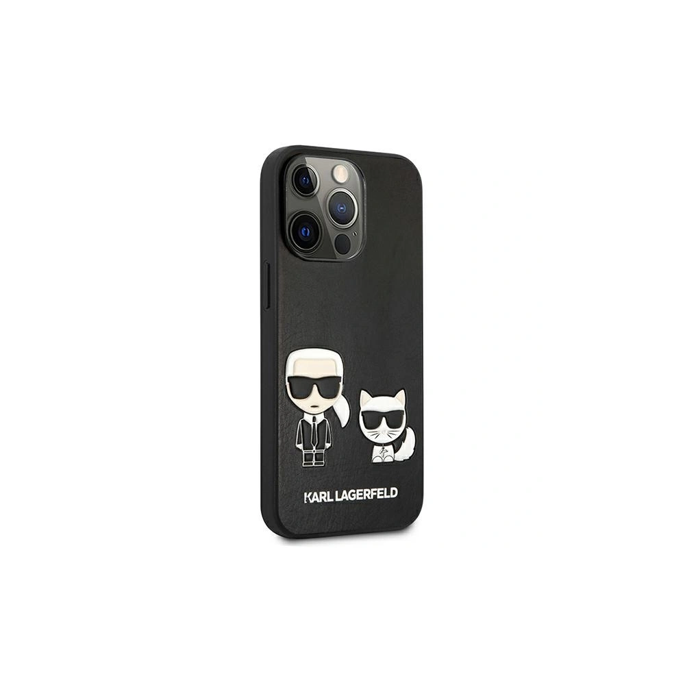 Etui Karl Lagerfeld KLHCP13XPCUSKCBK Apple iPhone 13 Pro Max czarny/black hardcase Ikonik Karl & Choupette