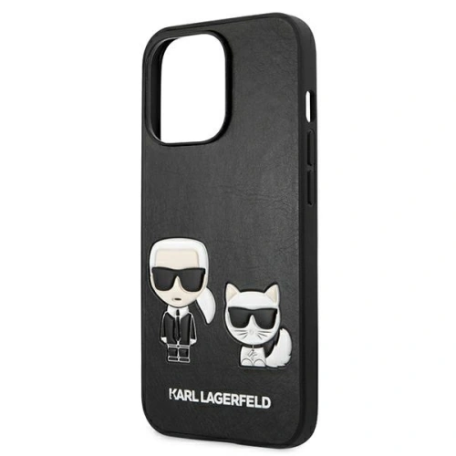 Kup Etui Karl Lagerfeld KLHCP13XPCUSKCBK Apple iPhone 13 Pro Max fekete/hardcase Ikonik Karl & Choupette - KLD646BLK - {ean13} - Sklep Home Screen