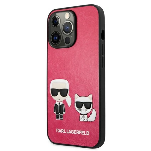 Kup Case Karl Lagerfeld KLHCP13XPCUSKCP Apple iPhone 13 Pro Max Fuchsia/Hardcase Ikonik Karl & Choupette - KLD647FKS - {ean13} - Sklep Home Screen