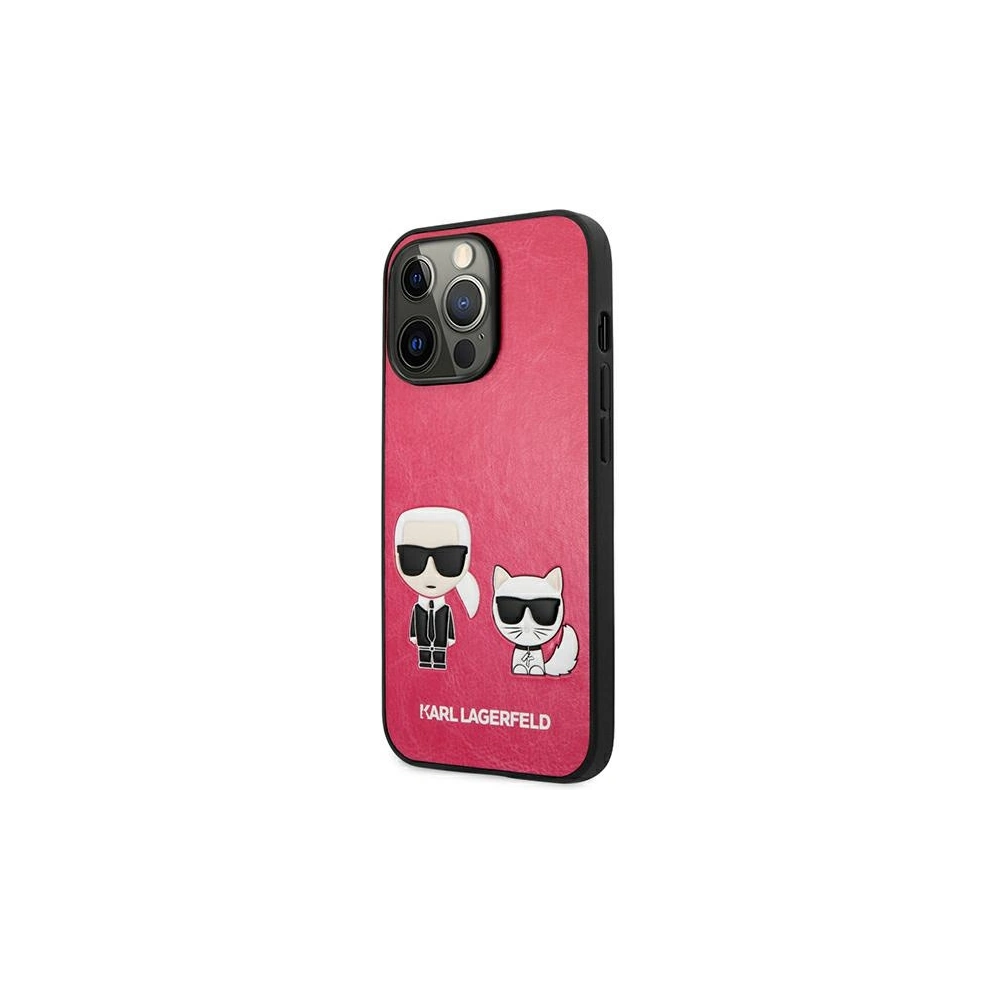 Etui Karl Lagerfeld KLHCP13XPCUSKCP Apple iPhone 13 Pro Max fuksja/fushia hardcase Ikonik Karl & Choupette