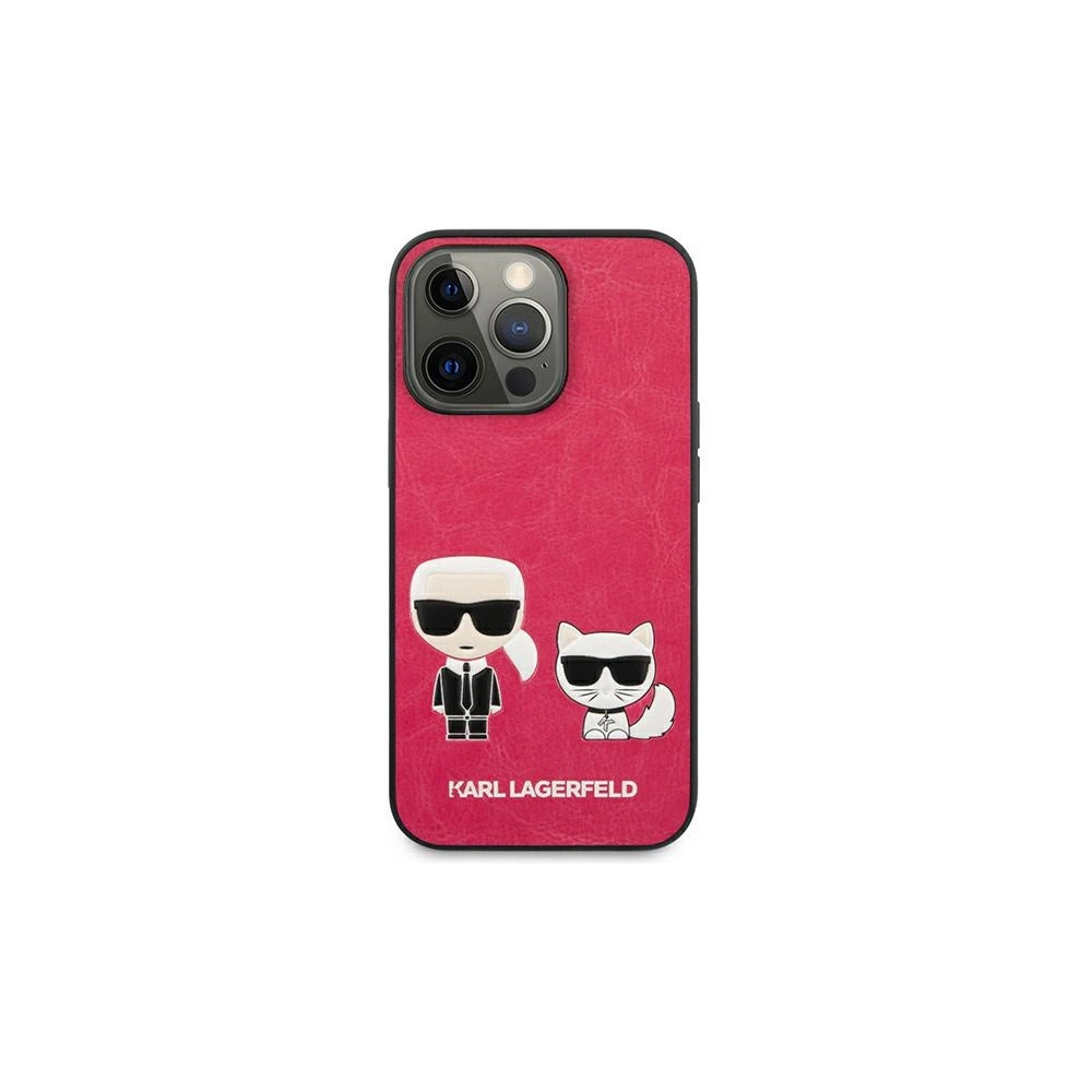 Etui Karl Lagerfeld KLHCP13XPCUSKCP Apple iPhone 13 Pro Max fuksja/fushia hardcase Ikonik Karl & Choupette