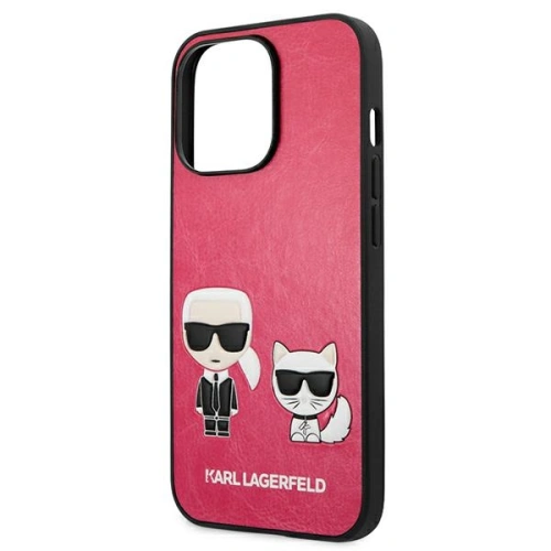 Kup Case Karl Lagerfeld KLHCP13XPCUSKCP Apple iPhone 13 Pro Max Fuchsia/Hardcase Ikonik Karl & Choupette - KLD647FKS - {ean13} - Sklep Home Screen