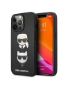 Karl Lagerfeld KLHCP13XSAKICKCBK Apple iPhone 13 Pro Max black book Saffiano Karl & Choupette
