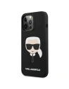 Buy Karl Lagerfeld KLHCP13XSLKHBK Apple iPhone 13 Pro Max black hardcase Silicone Karl`s Head - KLD649BLK - {ean13} - Home Screen Store Europe