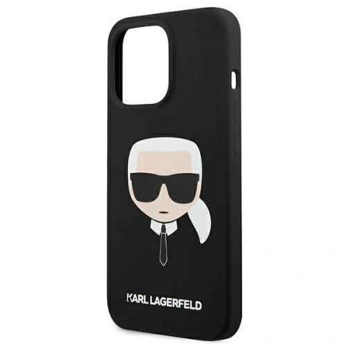 Buy Karl Lagerfeld KLHCP13XSLKHBK Apple iPhone 13 Pro Max black hardcase Silicone Karl`s Head - KLD649BLK - {ean13} - Home Screen Store Europe
