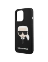 Buy Karl Lagerfeld KLHCP13XSLKHBK Apple iPhone 13 Pro Max black hardcase Silicone Karl`s Head - KLD649BLK - {ean13} - Home Screen Store Europe