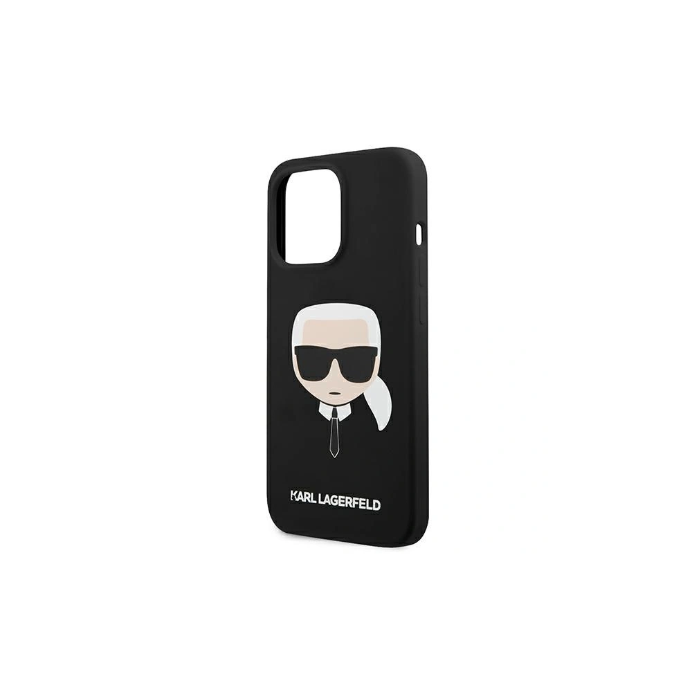 Etui Karl Lagerfeld KLHCP13XSLKHBK Apple iPhone 13 Pro Max czarny/black hardcase Silicone Karl`s Head