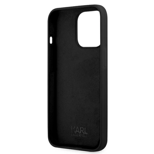 Buy Karl Lagerfeld KLHCP13XSLKHBK Apple iPhone 13 Pro Max black hardcase Silicone Karl`s Head - KLD649BLK - {ean13} - Home Screen Store Europe