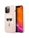 Karl Lagerfeld KLHCP13XSLKHLP Apple iPhone 13 Pro Max light pink hardcase Silicone Karl`s Head