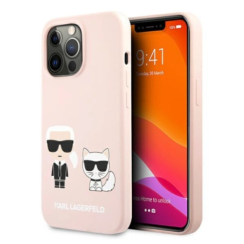 Kup Etui Karl Lagerfeld KLHCP13XSSKCI Apple iPhone 13 Pro Max hardcase jasně růžová/light pink Silicone Karl & Choupette - KLD651PNK - {ean13} - Sklep Home Screen