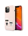 Etui Karl Lagerfeld KLHCP13XSSKCI Apple iPhone 13 Pro Max hardcase jasně růžová/light pink Silicone Karl & Choupette