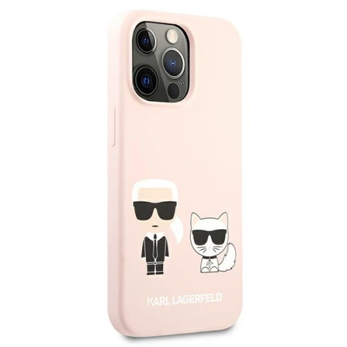 Kup Etui Karl Lagerfeld KLHCP13XSSKCI Apple iPhone 13 Pro Max hardcase jasně růžová/light pink Silicone Karl & Choupette - KLD651PNK - {ean13} - Sklep Home Screen
