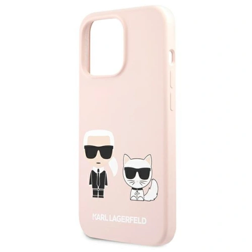 Kup Etui Karl Lagerfeld KLHCP13XSSKCI Apple iPhone 13 Pro Max hardcase jasně růžová/light pink Silicone Karl & Choupette - KLD651PNK - {ean13} - Sklep Home Screen