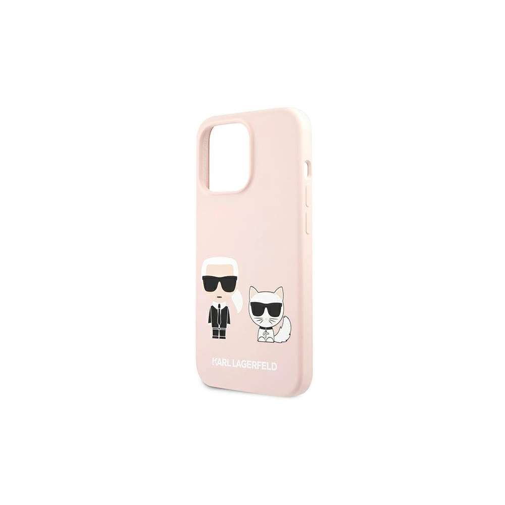 Etui Karl Lagerfeld KLHCP13XSSKCI Apple iPhone 13 Pro Max hardcase jasno różowy/light pink Silicone Karl & Choupette