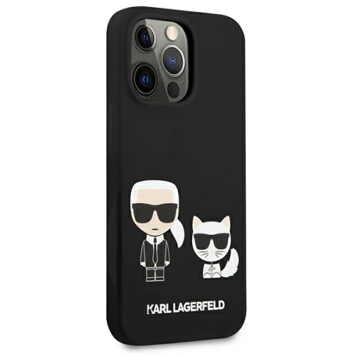 Kup Etui Karl Lagerfeld KLHCP13XSSKCK Apple iPhone 13 Pro Max kemény tok fekete/szilikon Karl & Choupette - KLD652BLK - {ean13} - Sklep Home Screen