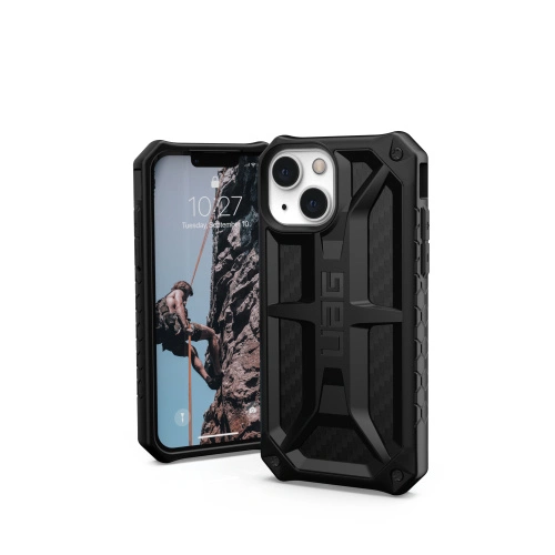 Kup Case UAG Urban Armor Gear Monarch Apple iPhone 13 mini (Kohlenstofffaser) - UAG702CAR - {ean13} - Sklep Home Screen