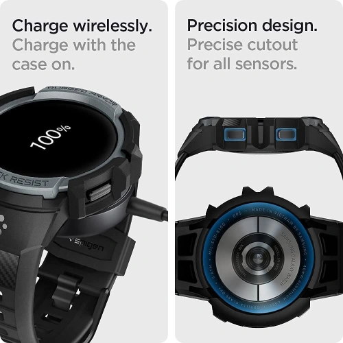 Kup Pasek Spigen Rugged Armor Pro Samsung Galaxy Watch 4 44mm Sötétszürke - SPN1861GRY - {ean13} - Sklep Home Screen