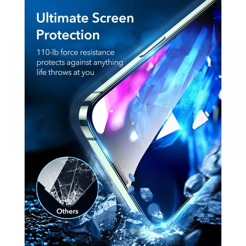 Kup Gehärtetes Glas ESR Armorite Apple iPhone 13 Pro Max Schwarz [2 PACK] - ESR393BLK - {ean13} - Sklep Home Screen