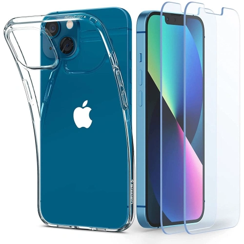 Kup Case Spigen Crystal Pack Apple iPhone 13 Crystal Clear + Glas - SPN1876CL - {ean13} - Sklep Home Screen