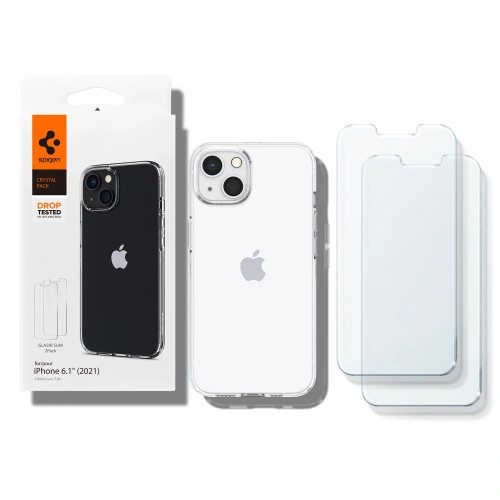 Buy Spigen Crystal Pack Apple iPhone 13 Crystal Clear - SPN1876CL - {ean13} - Home Screen Store Europe