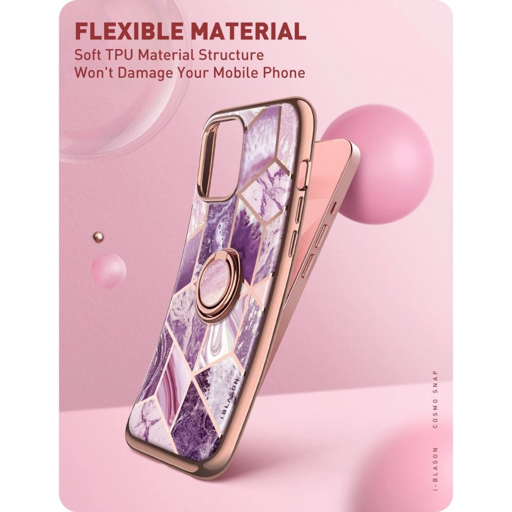 Etui Supcase IBLSN Cosmo Snap Apple iPhone 13 Marble Purple