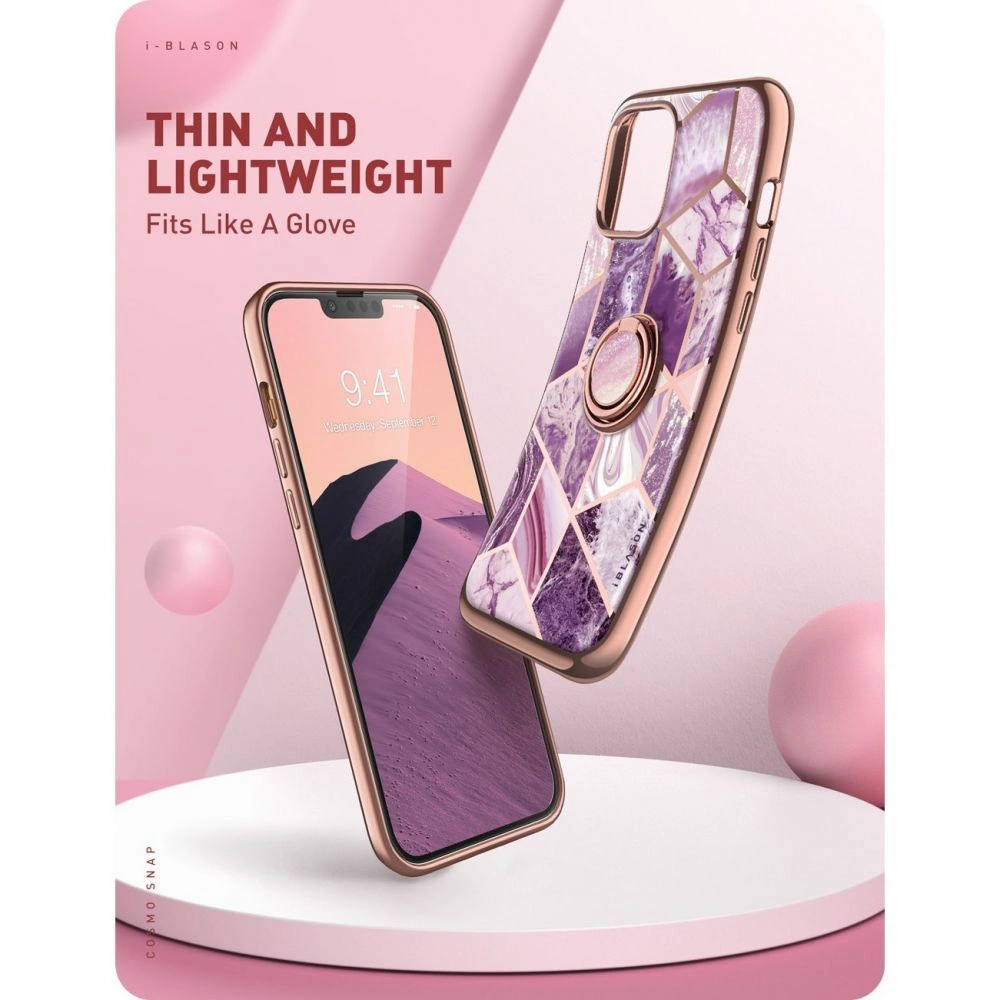 Etui Supcase IBLSN Cosmo Snap Apple iPhone 13 Pro Marble Purple