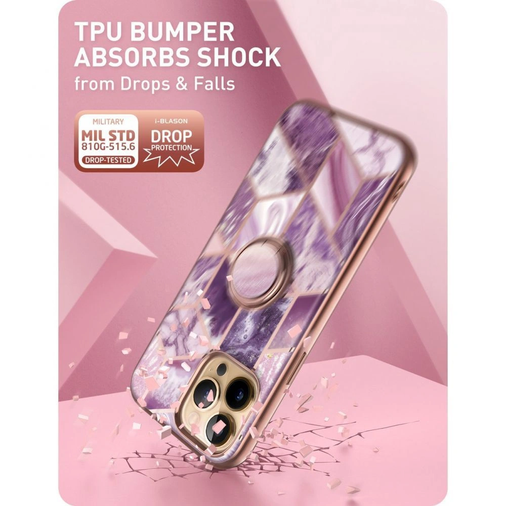 Etui Supcase IBLSN Cosmo Snap Apple iPhone 13 Pro Marble Purple