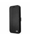 Kup Etui BMW BMFLBKP12LMCARBK Apple iPhone 12 Pro Max czarny/black book M Collection PU Carbon Stripe - BMW013BLK - {ean13} - Sklep Home Screen