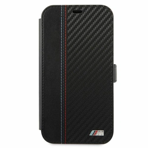 Kup Etui BMW BMFLBKP12LMCARBK Apple iPhone 12 Pro Max czarny/black book M Collection PU Carbon Stripe - BMW013BLK - {ean13} - Sklep Home Screen