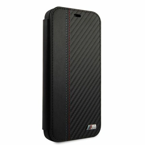 Kup Etui BMW BMFLBKP12LMCARBK Apple iPhone 12 Pro Max czarny/black book M Collection PU Carbon Stripe - BMW013BLK - {ean13} - Sklep Home Screen
