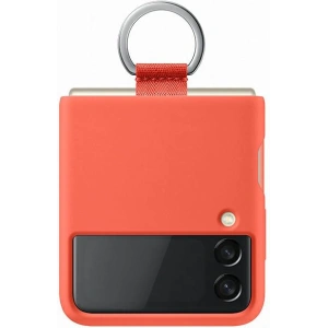 Kup Etui Samsung Galaxy Z Flip 3 EF-PF711TPEGWW koralowy/coral Silicone Cover Ring - SMG471COL - {ean13} - Sklep Home Screen