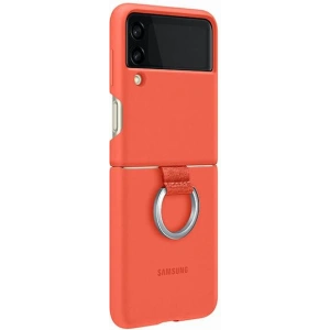 Kup Etui Samsung Galaxy Z Flip 3 EF-PF711TPEGWW korálový/coral silikonový kryt s kroužkem - SMG471COL - {ean13} - Sklep Home Screen