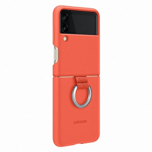 Kup Case Samsung Galaxy Z Flip 3 EF-PF711TPEGWW koralowy/coral Silikon Cover Ring - SMG471COL - {ean13} - Sklep Home Screen