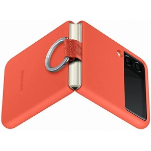 Kup Etui Samsung Galaxy Z Flip 3 EF-PF711TPEGWW koralowy/coral Silicone Cover Ring - SMG471COL - {ean13} - Sklep Home Screen