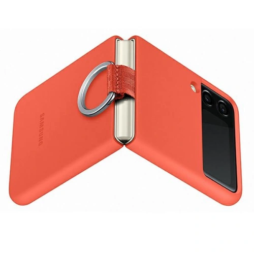 Kup Case Samsung Galaxy Z Flip 3 EF-PF711TPEGWW koralowy/coral Silikon Cover Ring - SMG471COL - {ean13} - Sklep Home Screen