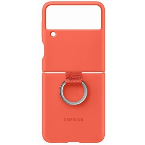 Kup Etui Samsung Galaxy Z Flip 3 EF-PF711TPEGWW koralowy/coral Silicone Cover Ring - SMG471COL - {ean13} - Sklep Home Screen